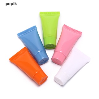 [pepik] 5 piezas de tubo suave cosmético 10 ml loción plástica contenedores vacíos botellas reutilizables [pepik]