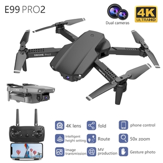 nyr e99 pro2 rc mini drone 4k 1080p 720p cámara dual wifi fpv helicóptero de fotografía aérea plegable quadcopter dron juguetes