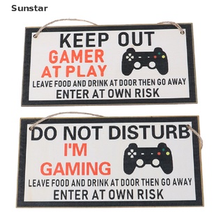 [Sunstar] Keep Out Gamer divertido dormitorio regalos hijo hermano novio marido 3.9"×7.8"