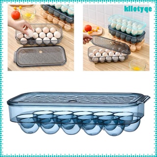 Caja De almacenamiento De huevos con tapa Transparente De Plástico Para refrigerador