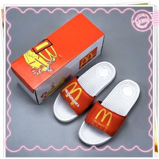 (Miss Mcdonalds zapatillas sandalia nuevo verano McDonald's viejo hombre cabeza sandalias hombres y mujeres zapatillas casual moda zapatos de playa resistente al desgaste antideslizante Flip Flop (1)