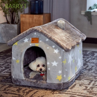 Barry1 invierno cálido gato cama lavable perrera casa cachorro cueva sofá cama alfombrilla para perros pequeños medianos cesta cómodo gatito peluche productos para mascotas/Multicolor (1)