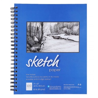 SA 100 Sheets 9x12" Sketch Drawing Paper Book Sketchbook Artist Pad Stationery School Supplies