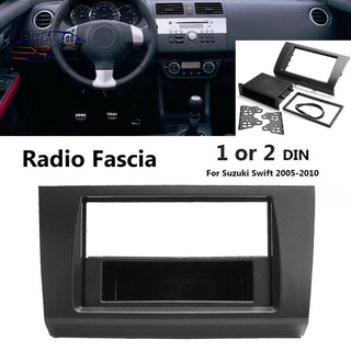 1 o 2 din coche estéreo radio fascia placa marco dvd panel de audio dash kit adaptador para suzuki swift 2005-2010
