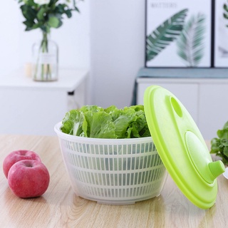 Ensalada Spinner lechuga verduras lavadora secadora escurridor crujiente colador para lavar el secado de hojas verduras herramientas de cocina chengyex (2)
