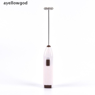 [ayellowgod] mini batidor de café eléctrico mezclador de espuma de leche espumador de huevo batidor herramientas de cocina [ayellowgod] (3)
