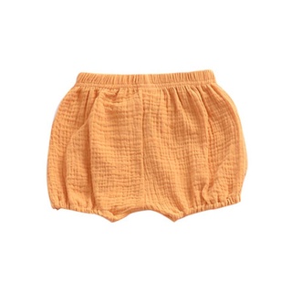 uni verano bebé niñas niño bloomer pantalones cortos bebé color sólido algodón suelto harén pantalones (7)