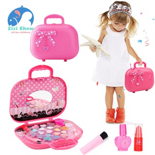 zs fashion princess girl niños pretender juego de juguete niños maquillaje lápiz labial conjunto