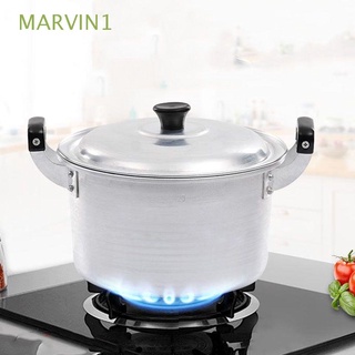 marvin1 olla de sopa de cocina cocina de gas cocina de gas cocina de plata pequeñas orejas dobles multiusos aluminio general estofado olla