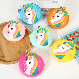 Niños unicornio bolso de silicona niñas lindo monedero niños para niña de dibujos animados bolso de hombro SlingBag Kanak [envío en 24h] (5)