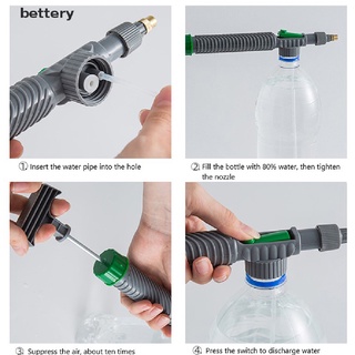 [bettery] bomba de aire de alta presión pulverizador manual ajustable botella de bebida boquilla de pulverización (1)