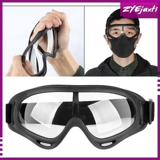 ciclismo química splash gafas de seguridad anti niebla lente ajustable diadema