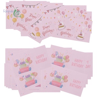 FOREVER20 60Pcs Decoration Happy birthday Card Supplies For Small Businesses Birthday Praise Labels Party For Small Shop Invitations Cards Greetings Gift Packet