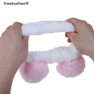[sweu] lindo panda oreja suave diadema envoltura banda para el cabello para lavar la cara ducha spa máscara bfd (7)