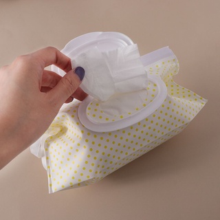 gogoup bebé servilleta caja de almacenamiento suministros de limpieza toallitas caso toallitas húmedas bolsa de papel clamshell snap correa fácil de llevar bolsa cosmética (4)