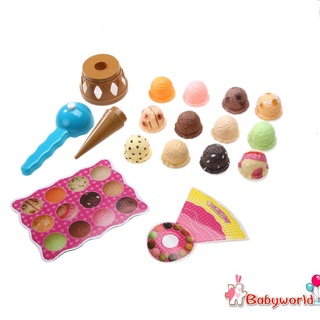 niños helado stack up juego juguetes educativos bebé simulación de alimentos juguete (9)
