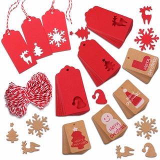 etiquetas de regalo fiesta rojo copos de nieve blanco navidad árboles de navidad decoración