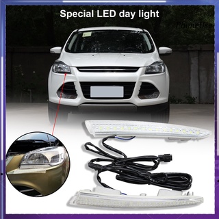 zhandeo-2Pcs LED DRL Heat Resistant Waterproof 6000-6700K 0.5W Daytime Running Lamp for Ford Escape 2015