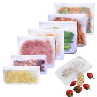 honolulu1 A Set Translucent Frosted PEVA Food Storage Bag Refrigerator Self-sealing Bag (3)