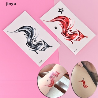 jinyu Fox Temporary Tattoo for Women Body Art Animal Waterproof Tattoo Sticker .