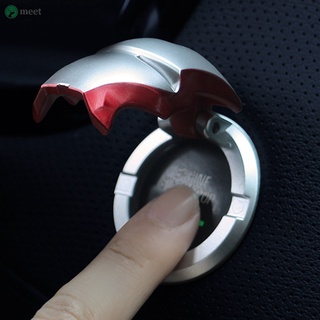 Iron Man Style aluminio para motor Start Stop botón cubierta decoración anillo cubierta (2)