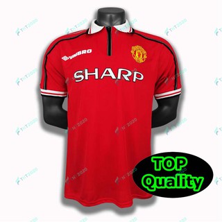 1998 1999 Manchester United Home Retro Soccer Jersey Camiseta de fútbol retro