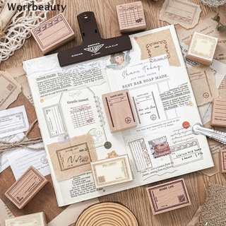 worrbeauty tarjeta de fabricación de sello montado en madera sellos de goma para manualidades diy scrapbooking planificador cl