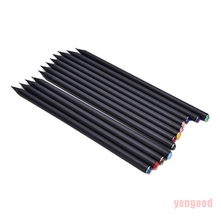 Yengood 2x lápiz de lápices con Diamante de colores Pintura Escolar (7)