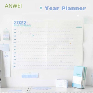 Calendario De Papel anwei 2022 Para niños/oficina/escuela/hogar/año diario