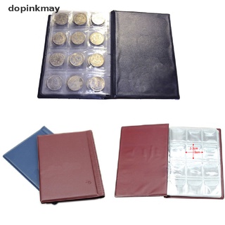 dopinkmay 120 coin holder colección de almacenamiento recogiendo dinero penny bolsillos álbum libro cl