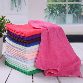 Toalla suave de algodón de fibra multicolor/toalla suave para limpieza/lavado C1T9