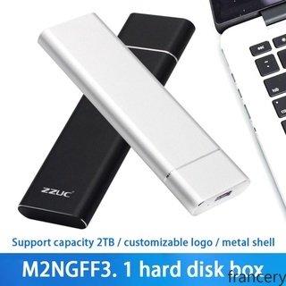 USB3.1 Type-C to M.2 M Key NVMe SSD Box Solid State Drive Housing Case 10Gbps High Speed Hard Drive Disk Enclosure francery