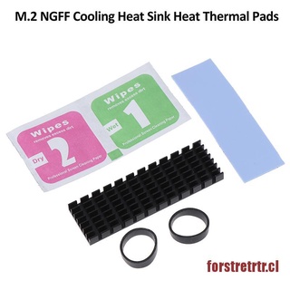 TRETRTR 1Set M.2 NGFF NVMe 2280 PCIE SSD aluminio enfriamiento disipador de calor con almohadilla térmica