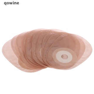 qowine 10 bolsas de colostomía de sistema de una sola pieza desechables ostomy escurribles de una sola bolsa cl