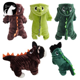 Halloween mascotas perro cachorro sudadera con capucha, ropa lindo dinosaurio, fiesta cosplay disfraz