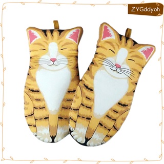 house cat paw - guantes para horno, cocina, algodón, con bucle para colgar