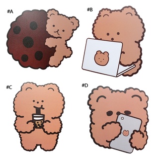 p.cl Creative Cartoon Bear Mouse Pad Personalized Desk Decoration Cute Bear Mousepad (6)