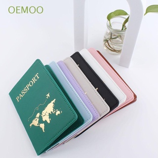 OEMOO Multifuncional Elegante Para Viajes Boda Parejas Cuero PU Pasaporte Caso Titular De Identificación/Multicolor