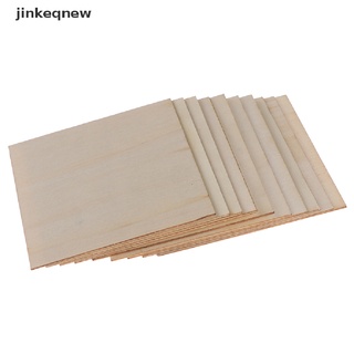 DIY HOUSE jncl 10pc/bolsa 100*100*1.5 mm hoja de madera modelo de placa de madera para juguetes de casa diy jnn