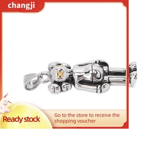 changji - etiqueta de repuesto con cremallera, acero titanio, plata, negro, accesorios de ropa