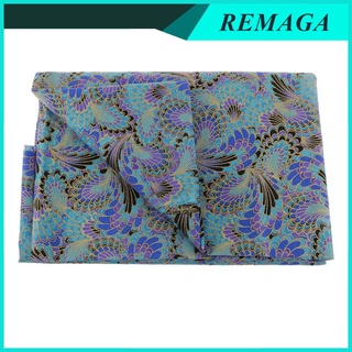[remaga] 50 cm de pavo real cola de patrón de tela de algodón Material de costura para ropa de vestir