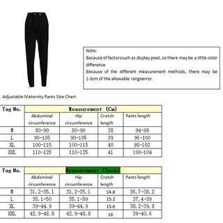 ifashion1 otoño pantalones de maternidad con cordón de cintura alta vientre pantalones para mujeres embarazadas (9)