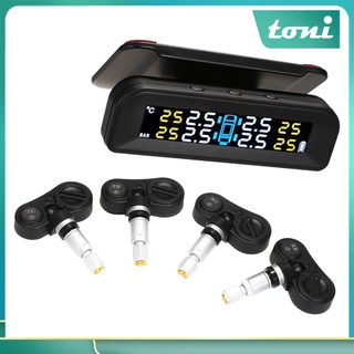 [toni] Tpms Sistema De alarma De presión De neumáticos/inalámbrico/inalámbrico/auricular con Temperatura y presión Lcd (7)