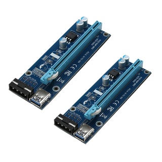 Elec tronics USB 3.0 PCI-E Express 1x to16x Extender Riser Card Adapter SATA Power Cable (1)