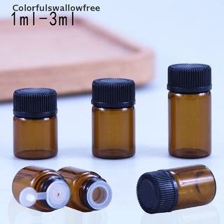 Colorfulswallowfree 5Pc Empty New Amber Glass Jar Container Cosmetic Cream Lotion Bottle Storage Box BELLE
