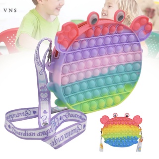 push pops burbuja bolsa de hombro alivio del estrés juguetes especiales ejercicio mente juguetes para niños juego de fiesta