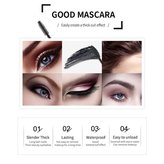 4D Fiber Mascara Long Black Lash Eyelash Extension Waterproof Eye Makeup Mascara Cosmetics Mascara ever1 (5)