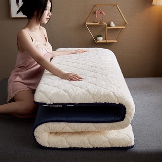 Versión ab de doble cara colchón de terciopelo de cordero suave colchón Tatami colchón dormitorio Hotel Simmons colchón tapicería Tatami suave Tilam plegable colchón (9)