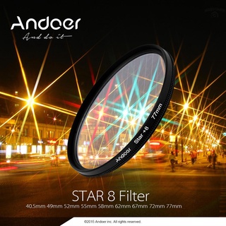 Andoer 52mm UV+CPL+Close-Up+4+Star filtro de 8 puntos Kit de filtro Circular polarizador Circular filtro Macro Close-Up Star 8 puntos filtro con bolsa para cámara Nikon Canon Pentax Sony DSLR (2)
