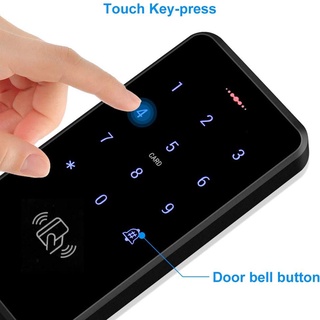 ip68 impermeable tarjeta rfid acceso de puerta teclado retroiluminación uso al aire libre